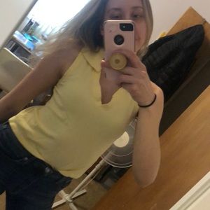Thrifted yellow tank top